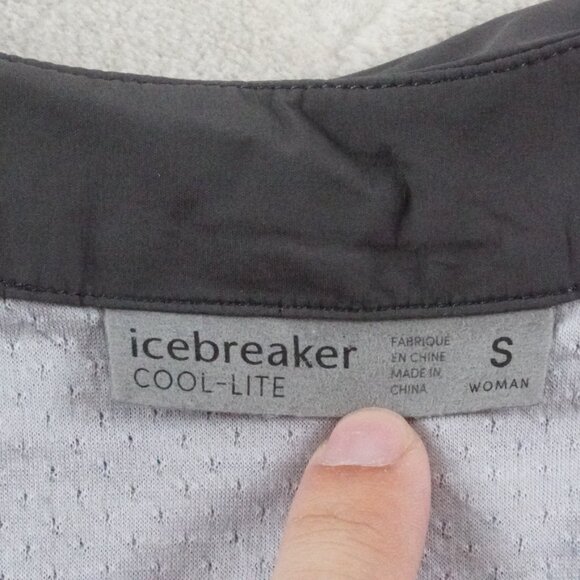 Icebreaker Venturous Long Sleeve Pullover Monsoon Womens Small Gray Pull Over - Picture 6 of 12